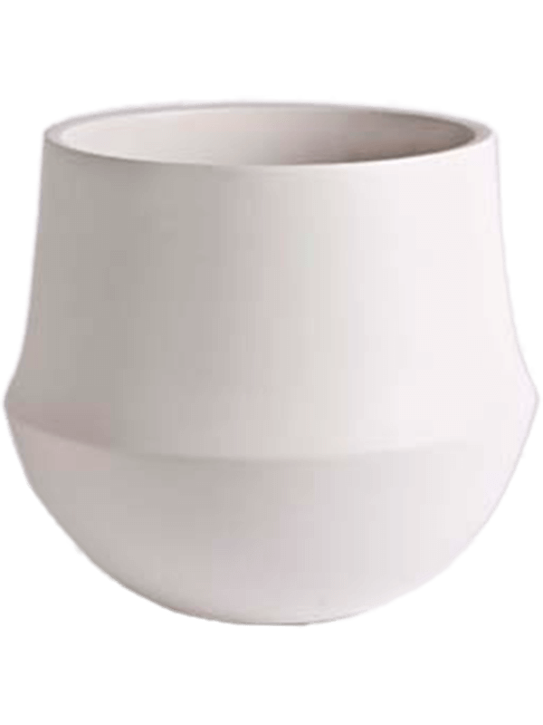 
                  
                    Pot Fusion D&M Blanc, hauteur 15 cm, diamètre 17 cm, référence 6DMP2580W.
                  
                