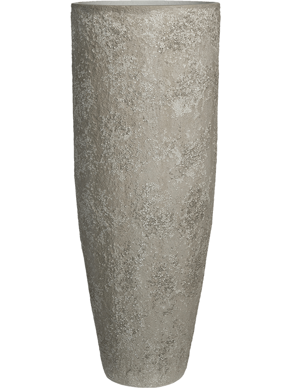 Pot haut Oyster Dax M Blanc Imperial White, hauteur 60 cm — Pottery Pots
