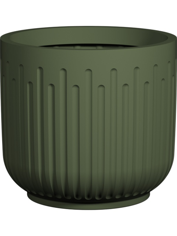 Pot Ionic Arcus, Vert Sage Green, hauteur 30 cm, diamètre 33 cm