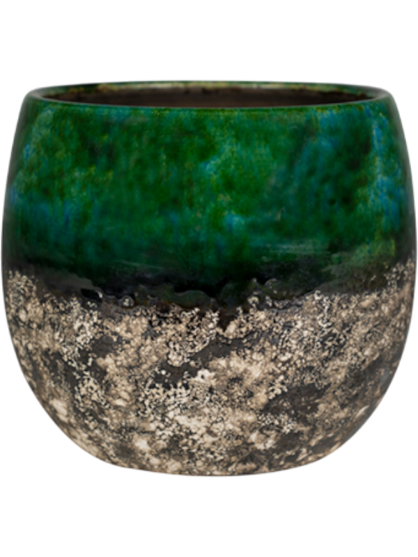 
                  
                    Pot Lindy Ter Steege vert noir en céramique, hauteur 16 cm et diamètre 19 cm
                  
                