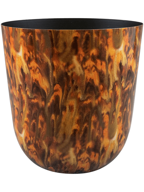 
                  
                    Pot Mayk Colour Vibes Ter Steege en métal à nuances ambrées et brunes, hauteur 19 cm
                  
                