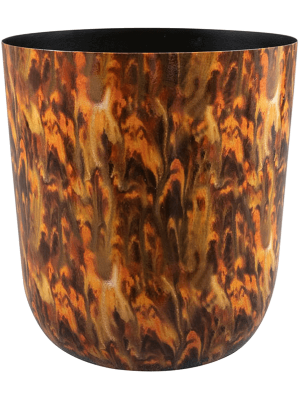 
                  
                    Pot Mayk Colour Vibes Ter Steege en métal à nuances ambrées et brunes, hauteur 22 cm
                  
                