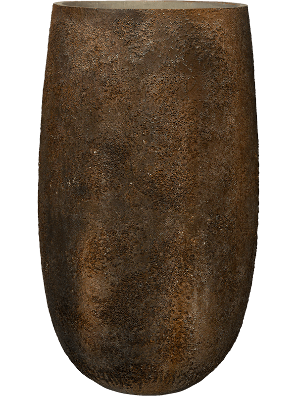 
                  
                    Pot Oyster Tarb XL Brun Imperial Brown, hauteur 90 cm et diamètre 50 cm, ficonstone à relief rugueux — NATURA
                  
                