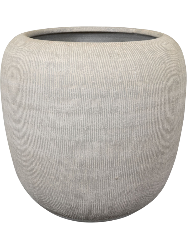 
                  
                    Pot rond Roxan Ter Steege Concrete, hauteur 21 cm, diamètre 23 cm, finition striée – 6PTR76195
                  
                
