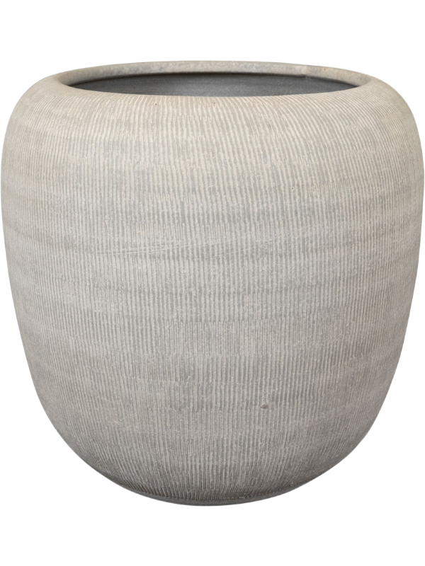 
                  
                    Pot rond Roxan Ter Steege Concrete, hauteur 24 cm, diamètre 26 cm, finition striée – 6PTR76196
                  
                