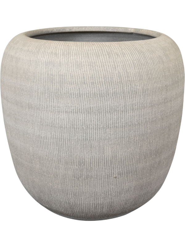 
                  
                    Pot rond Roxan Ter Steege Concrete, hauteur 30 cm, diamètre 31 cm, finition striée – 6PTR76197
                  
                