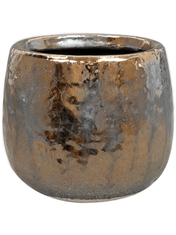 
                  
                    Pot Yvette Ter Steege doré en céramique, hauteur 7 cm et diamètre 9 cm
                  
                