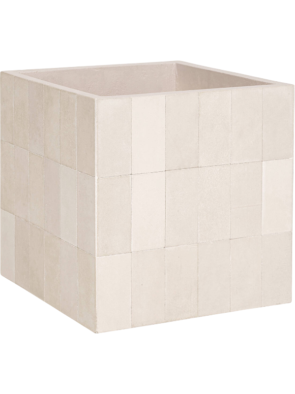 
                  
                    Pot Tile Block Verona Cream — Hauteur: 37,5 cm — Longueur: 37,5 cm — Largeur: 37,5 cm — Profondeur: 35,5 cm — Ouverture: 33,5 cm — 6TLEBVC40
                  
                