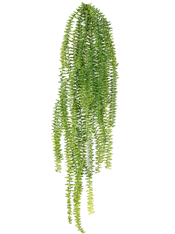 Fern Tassel Hanging Bush artificiel, cascade dense de frondes fines vert clair