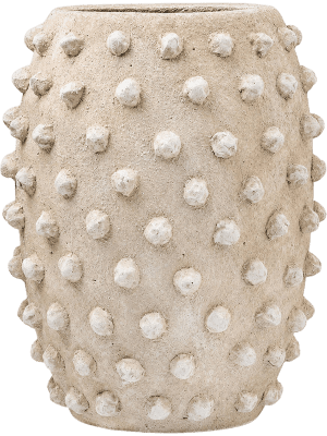 
                  
                    Pot Texture Nina High L Pebble Beige en fibrociment strié
                  
                