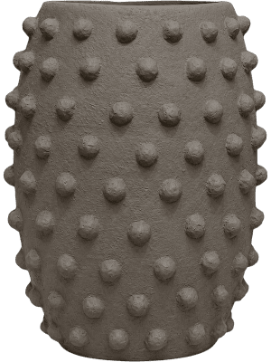 
                  
                    Pot Texture Nina High L Pebble Taupe en fibrociment strié
                  
                