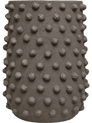 
                  
                    Pot Texture Polly High L Pebble Taupe en fibrociment à reliefs arrondis
                  
                