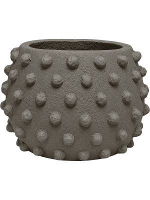 
                  
                    Pot Texture Polly Low S Pebble Taupe en fibrociment à relief
                  
                