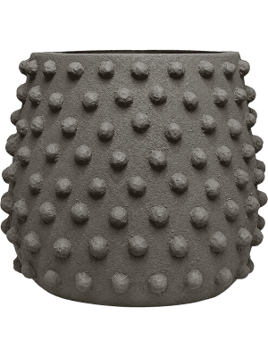 
                  
                    Pot Texture Polly Mid M Pebble Taupe en fibrociment à reliefs arrondis
                  
                