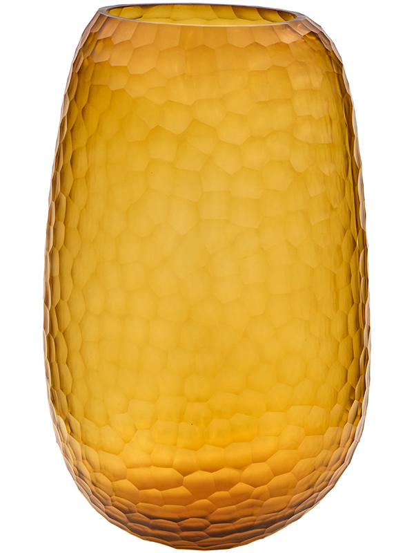 
                  
                    Vase Chisel Cut ambre, hauteur 40 cm, vendu à l’unité
                  
                