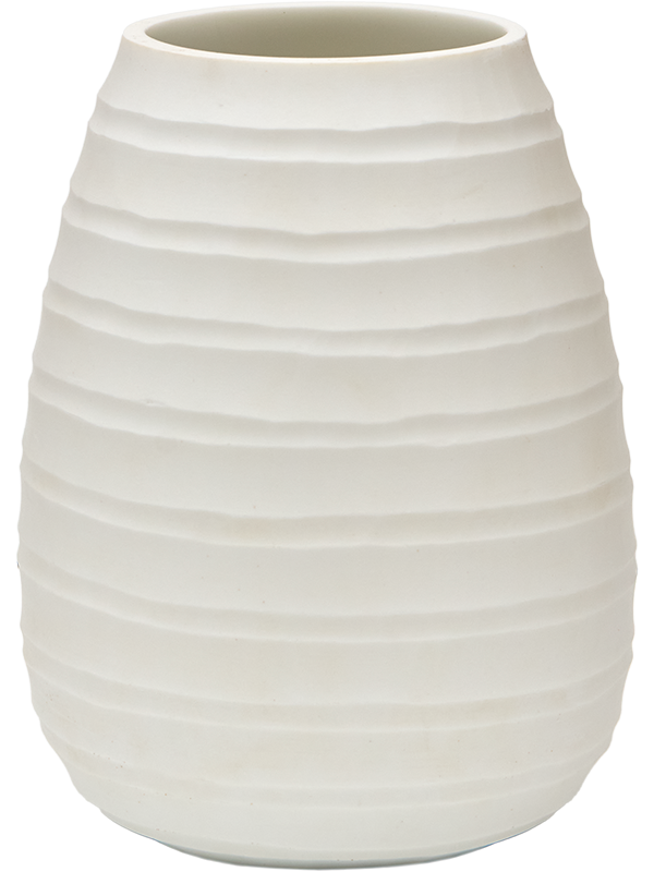 Vase Stripes Cut opale, hauteur 24 cm, vendu à l’unité