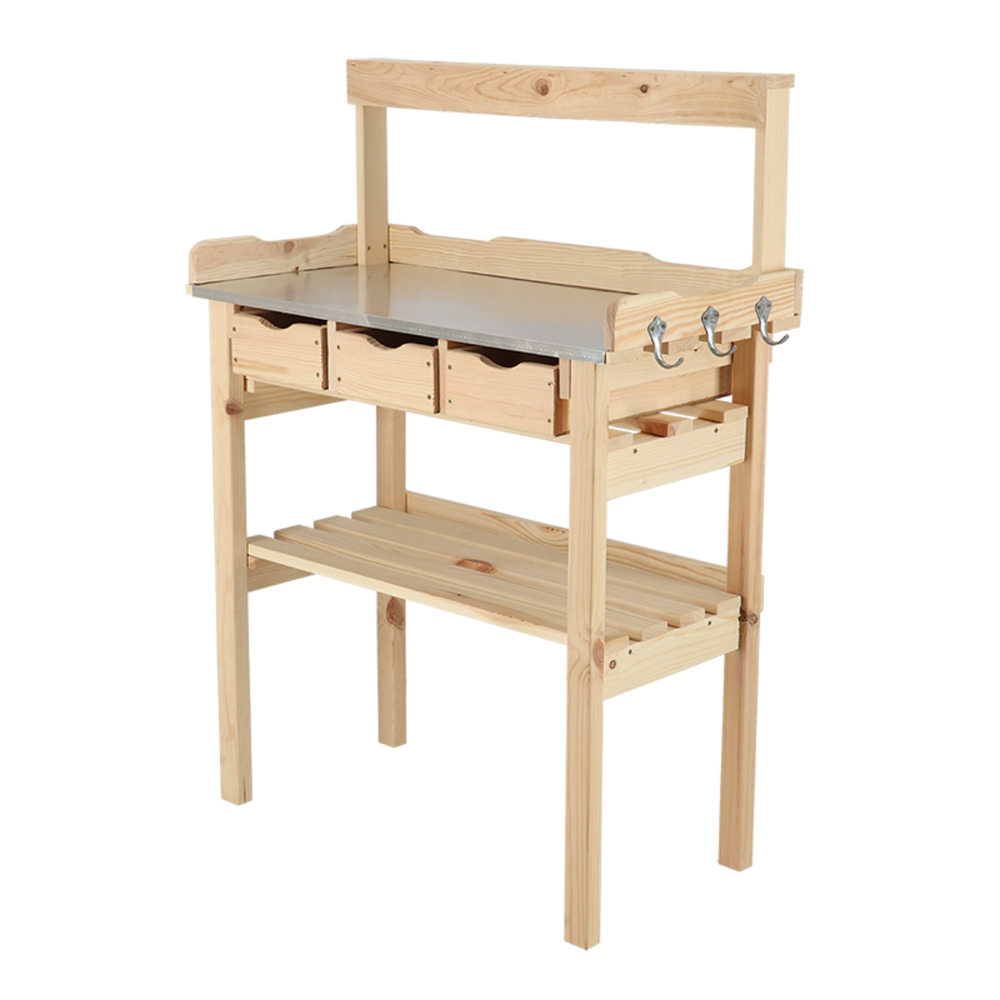 Table de rempotage couleur bois naturel Esschert Design NG141