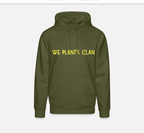 Hoodies sweat à capuche mixte We Plants Clan